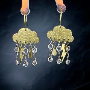 Storm cloud earrings
